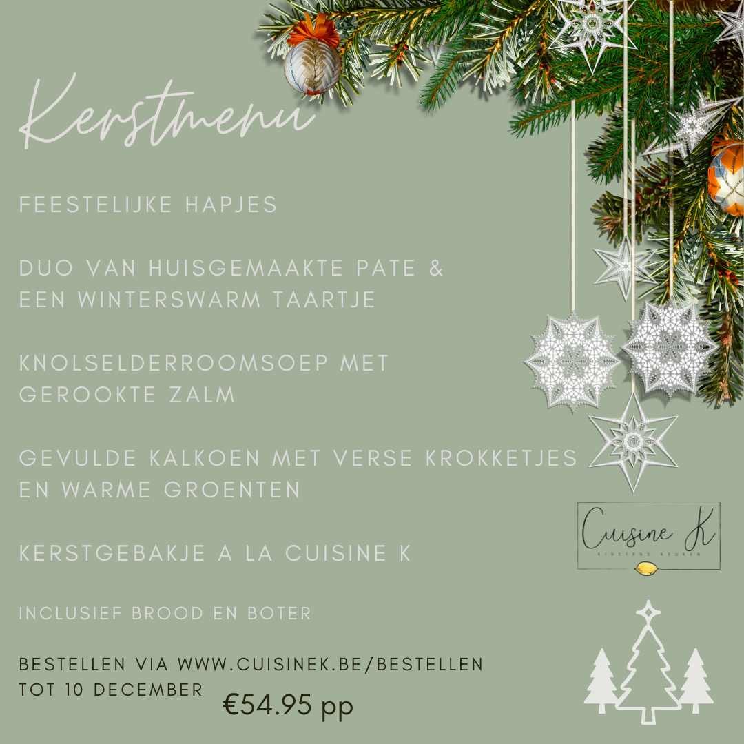 Kerstmenu 2025 gerelateerde foto